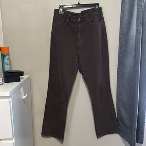 H&M Brown Straight Leg Jeans